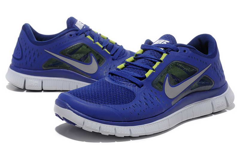 Nike Free Run Womens Shoes 5.0 Breathable Dark Blue Gray